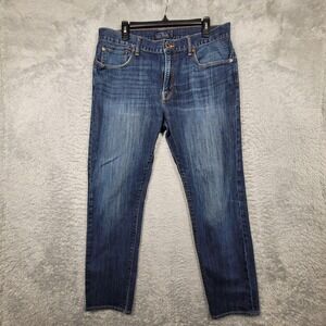 Lucky Brand 1 Authentic Skinny Jeans Mens Size 36x30 Blue Denim